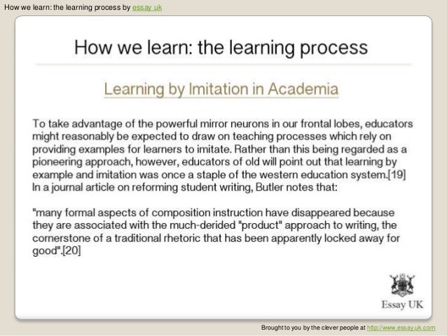 learning process essay
